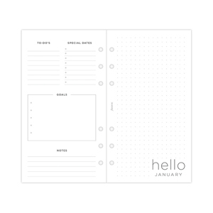 Filofax Minimal Week on Two Pages Diary Personal 2025 Multilanguage